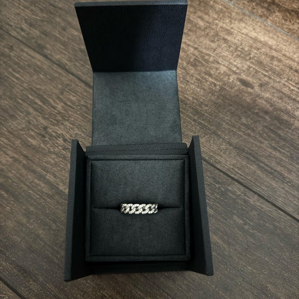 Great Condition David Yurman BELMONT® CURB LINK BAND RING